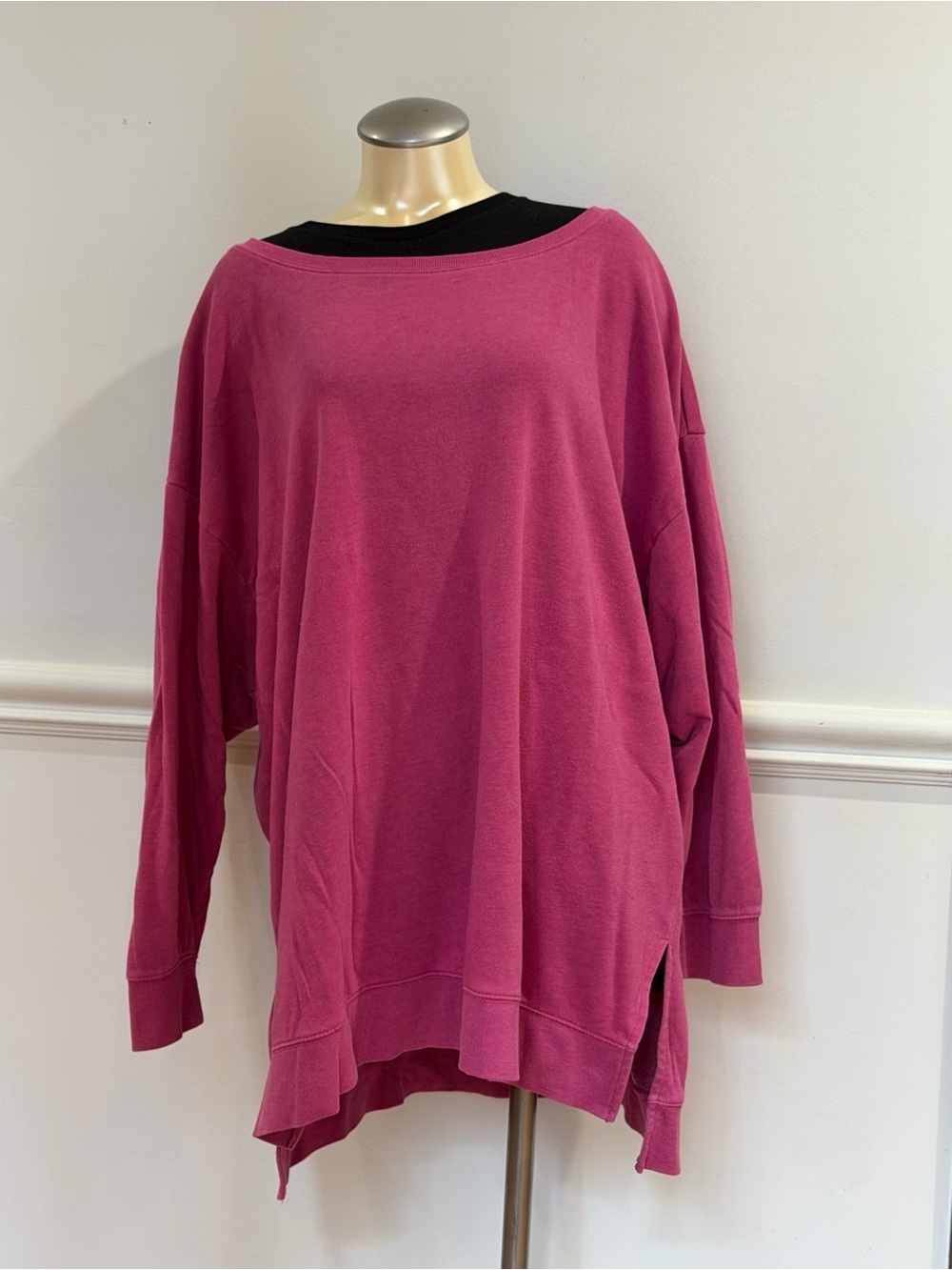 Torrid Oversized Women's Pullover Sweatshirt Pink Comfy Casual Warm Size 4 4X
